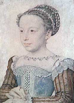 Marguerite de France, reine de Navarre (1553-1615) - François Clouet - Musée Condé - 1886 Donation sous réserve d'usufruit : Henri d'Orléans duc d'Aumale
