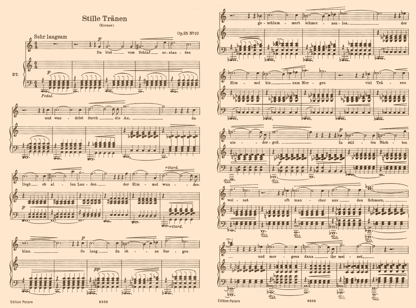 Stille Tränen Op. 35 n°10 (Kerner / Schumann)